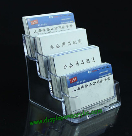 multi tier business card holder