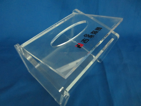 clear acrylic tissue holder cover