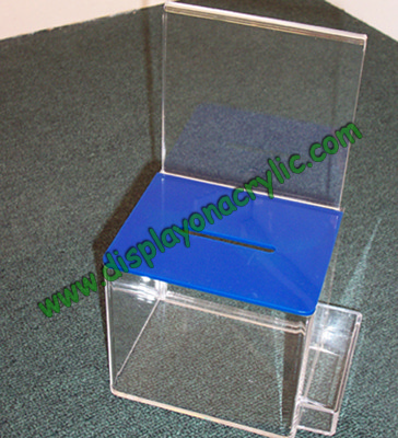 Acrylic Ballot Boxes With Brochure Holders