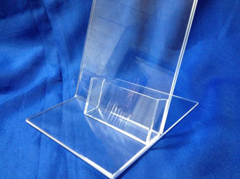 plexiglass-sign-holder-with-card-holders