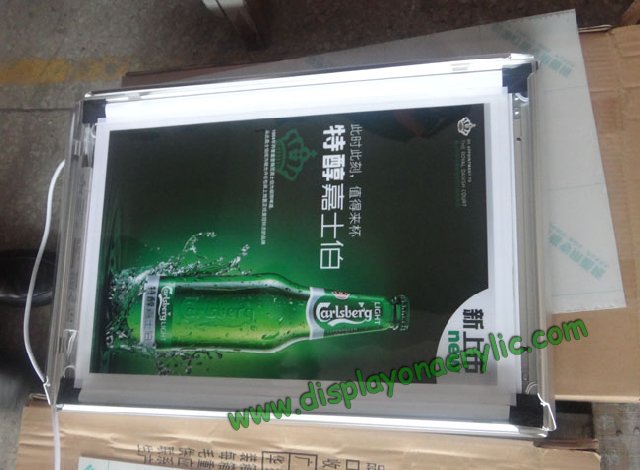 Aluminium clip light box