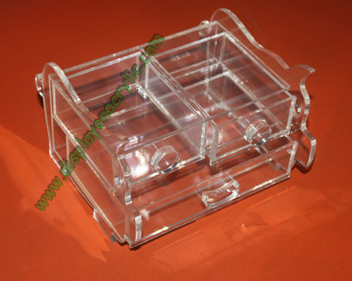 plexiglass makeups organizer display