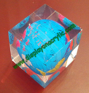 desktop acrylic paperweight