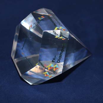 acrylic diamond paper weight