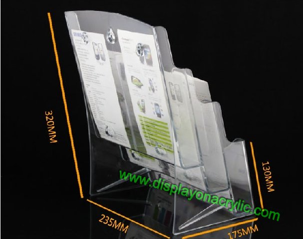 lucite brochure displays stand