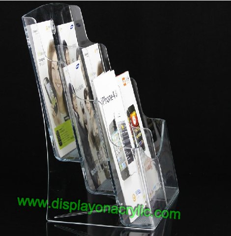 lucite brochure holders