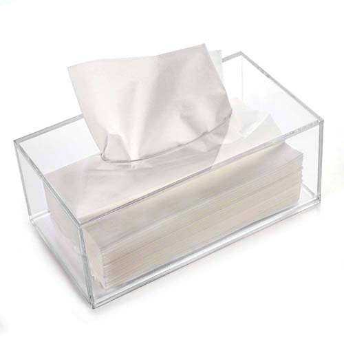 acrylic tissue box holder